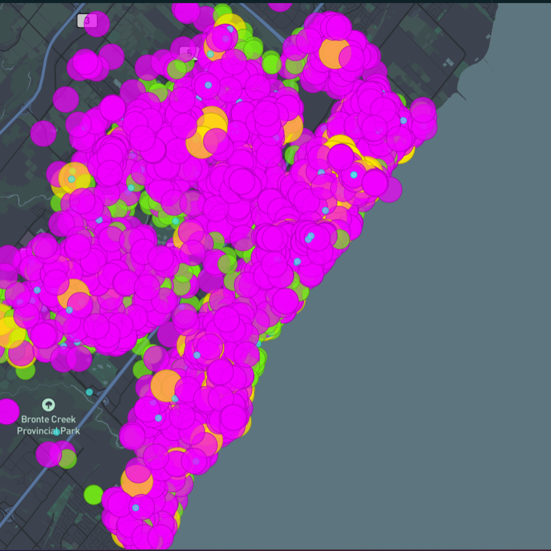 Following the tutorial, I started adjusting the size of the circle areas.